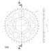 REAR ALU SPROCKET SUPERSPROX RAL-488:41-BLK CRNI 41T, 530