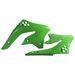 RADIATOR SCOOPS POLISPORT 8426300006 (PAIR) GREEN 05 FOR KAWASAKI KX 450 (F) 2005-2008