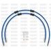 CROSSOVER FRONT BRAKE HOSE KIT VENHILL POWERHOSEPLUS YAM-10028FS-SB (2 HOSES IN KIT) SOLID BLUE HOSES, STAINLESS STEEL FITTINGS