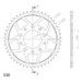 CHAIN KIT EK - ZLAT CHAIN 530 ZVX, X-RING (X, NX, QX, XS), CHK FRONT SPROCKET SUPERSPROX, CHK REAR SPROCKET SUPERSPROX FOR TRIUMPH DAYTONA 900 1994-1996