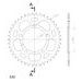 REAR ALU SPROCKET SUPERSPROX RAL-702:42-BLK CRNI 42T, 525