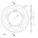REAR ALU SPROCKET SUPERSPROX RAL-1792:48-BLK CRNI 48T, 525