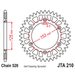 REAR ALU SPROCKET JT JTA 210-52RED 52T, 520 CRVEN