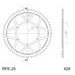 CHAIN KIT D.I.D CHAIN - SILVER CHAIN 428 VX, X-RING (X, NX, QX, XS), CHK FRONT SPROCKET SUPERSPROX, CHK REAR SPROCKET SUPERSPROX FOR APRILIA RS4 125 REPLICA 2013-2016
