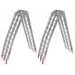 RAMP PAIR (DOUBLE) HALF FOLD ALUMINIUM ATV RAMP 228 LONG X 28 CM WIDE 2 PIECE MAX LOAD 600 KG Q-TECH M002-63