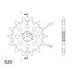 CHAIN KIT D.I.D CHAIN - ZLAT CHAIN 520 ERVT, X-RING (X, NX, QX, XS), CHK FRONT SPROCKET SUPERSPROX, CHK REAR SPROCKET SUPERSPROX FOR YAMAHA YZ 125 1993-1996