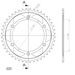 CHAIN KIT EK - SILVER CHAIN 520 SRO, O-RING, CHK FRONT SPROCKET SUPERSPROX, CHK REAR SPROCKET SUPERSPROX FOR HUSQVARNA SMR 630 REPLICA 2004