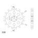 CHAIN KIT EK - SILVER CHAIN 530 SRX, X-RING (X, NX, QX, XS), CHK FRONT SPROCKET SUPERSPROX, CHK REAR SPROCKET SUPERSPROX FOR YAMAHA XS 400 1979-1980