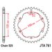 REAR ALU SPROCKET JT JTA 761-38BLK 38T, 525 CRNI