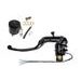 HOMOLOGATED RADIAL BRAKE MASTER CYLINDER ACCOSSATO RB086N WITH FOLDING LEVER AND OIL RESERVOIR KIT INCLUDED