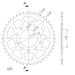 REAR ALU SPROCKET SUPERSPROX RAL-1332:45-BLK CRNI 45T, 525