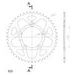 REAR ALU SPROCKET SUPERSPROX RAL-743:47-BLK CRNI 47T, 520