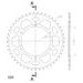 REAR ALU SPROCKET SUPERSPROX RAL-846:45-BLK CRNI