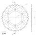 REAR ALU SPROCKET SUPERSPROX RAL-8000:48-RED CRVEN 48T, 520