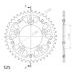 REAR SPROCKET SUPERSPROX STEALTH RST-744:42-GLD ZLATO 42T, 525