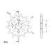 CHAIN KIT EK - SILVER CHAIN 520 MRD, NON-SEALED, CHK FRONT SPROCKET SUPERSPROX, CHK REAR SPROCKET SUPERSPROX FOR HONDA XR 200 / R 1981-1983