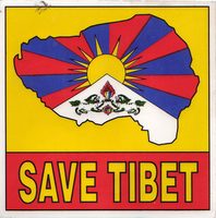 Nálepka s vlajkou Tibetu