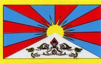 Nálepka s vlajkou Tibetu