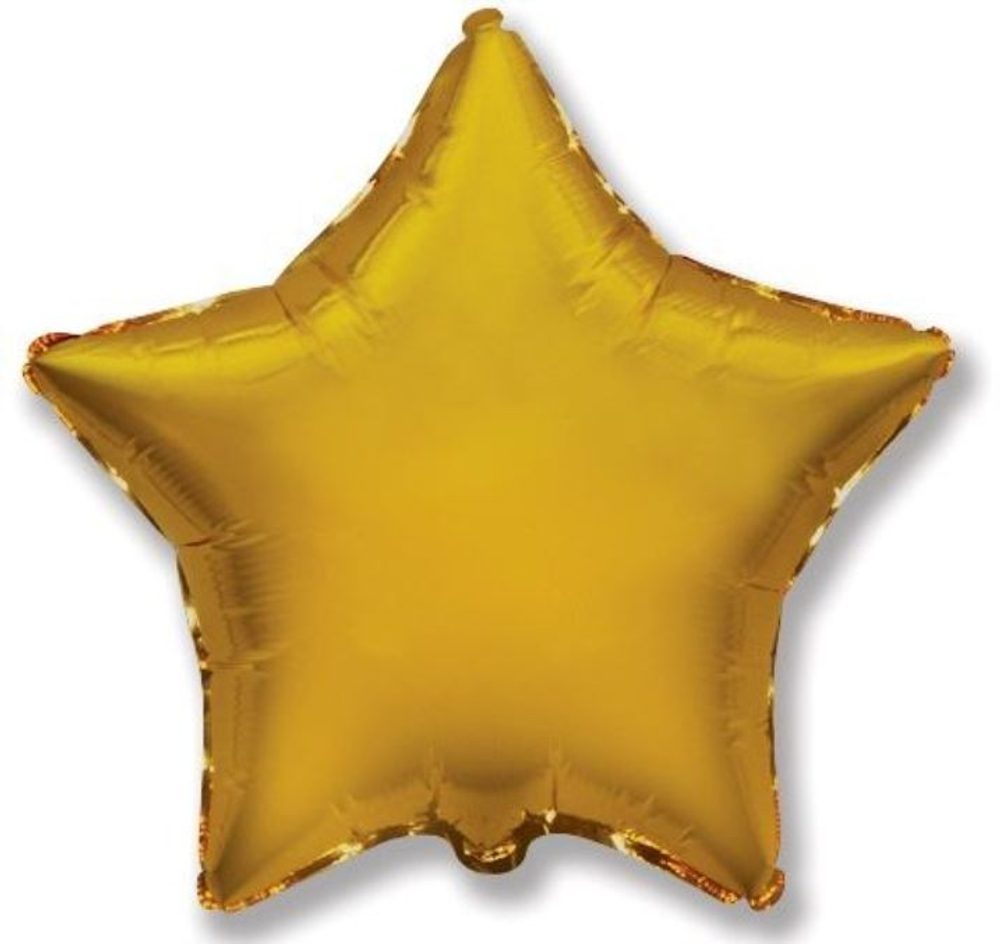 Balón foliový 45 cm Hvězda zlatá - FLEXMETAL