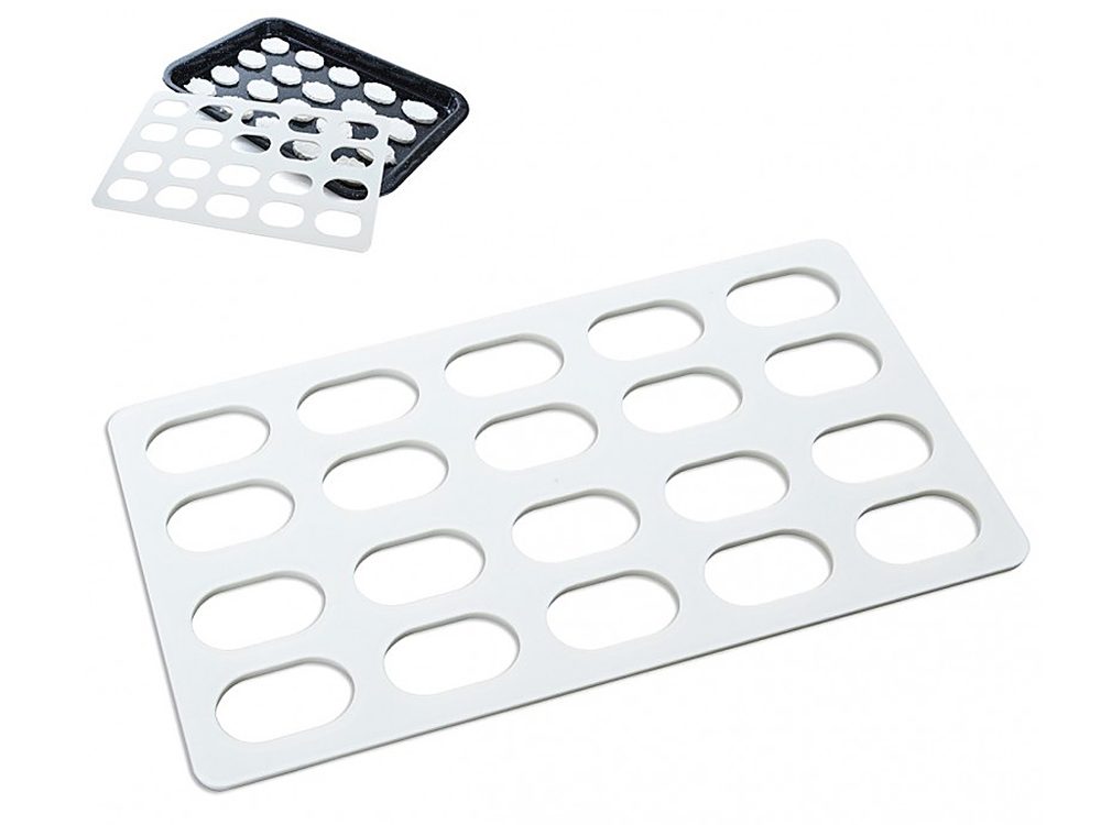 Forma na laskonky malé oválné 4,5 cm - 20 ks na platu - ORION domácí potřeby