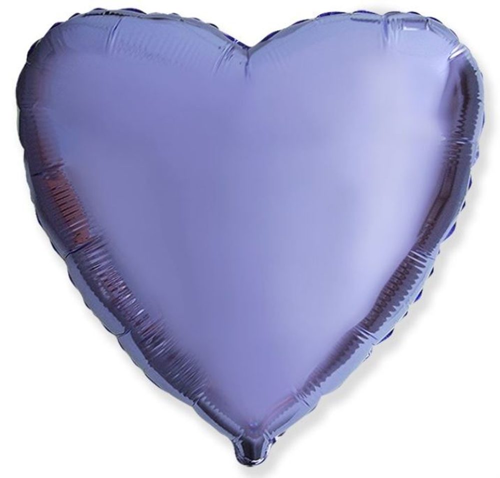 Balón foliový 45 cm Srdce LILA - FLEXMETAL