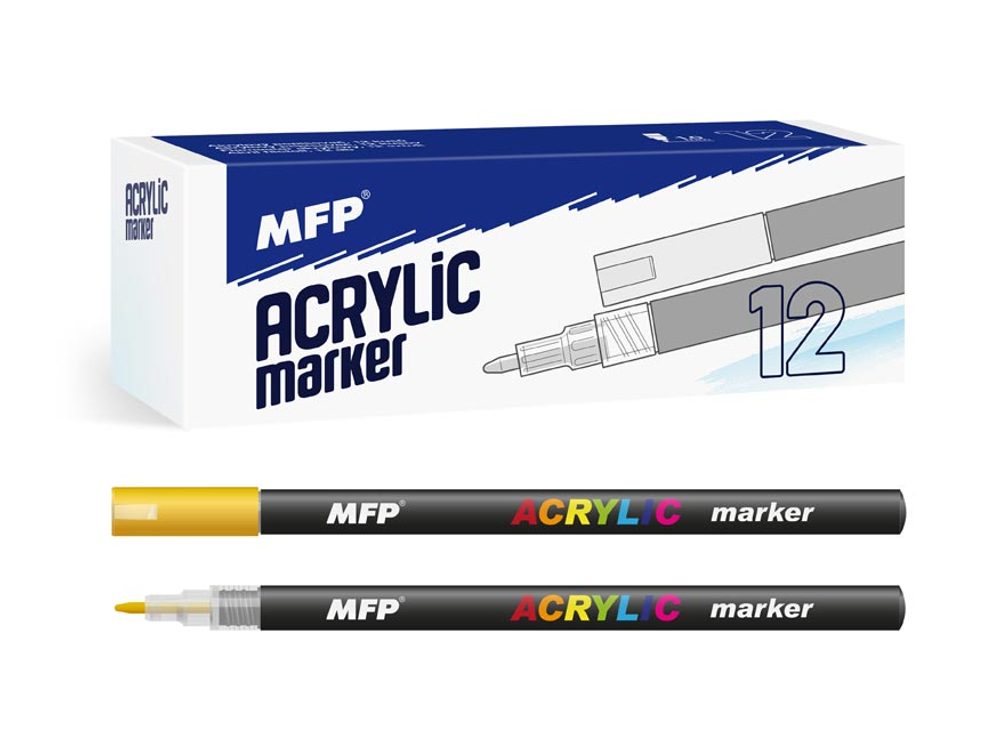 akrylový popisovač 1mm - zlatý 6410833 - MFP Paper s.r.o.