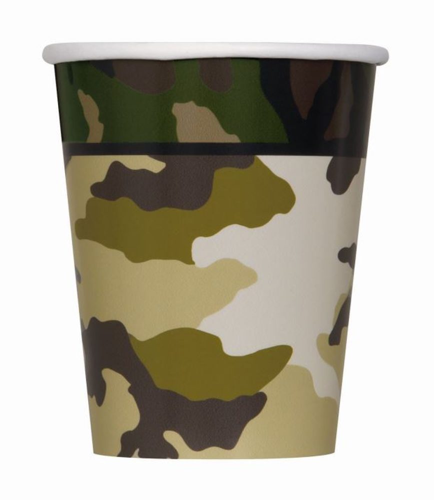 Kelímky Maskáč 8 ks 266 ml - UNIQUE