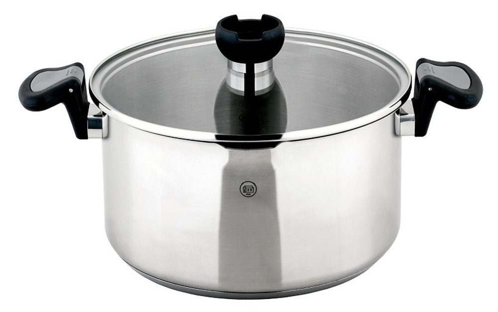 Hrnec s cedící poklicí nerez Aron 20 cm CS Solingen CS-060565 - CS Solingen