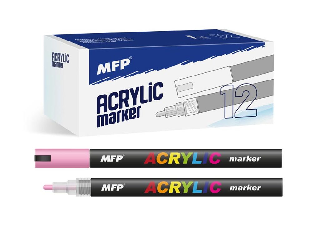 akrylový popisovač 4mm - růžový 6410826 - MFP Paper s.r.o.