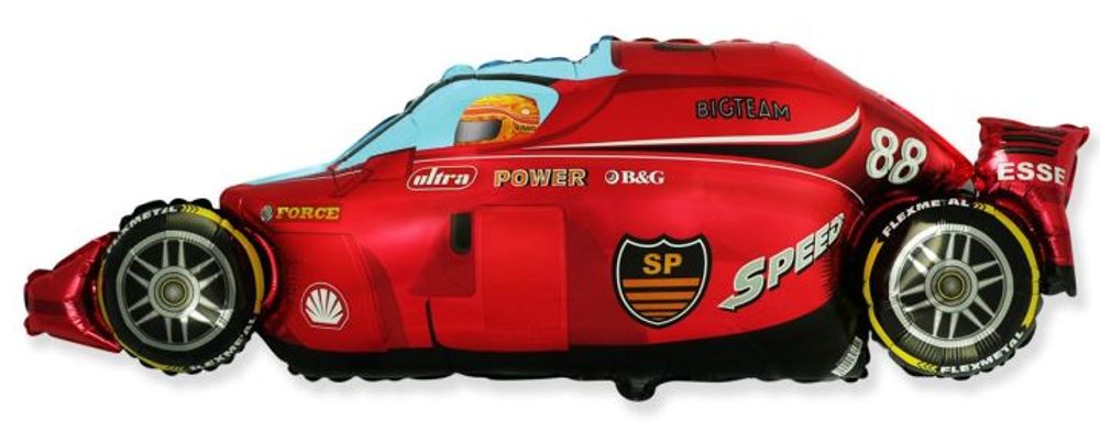Balón foliový 60 cm Formule Červená - FLEXMETAL