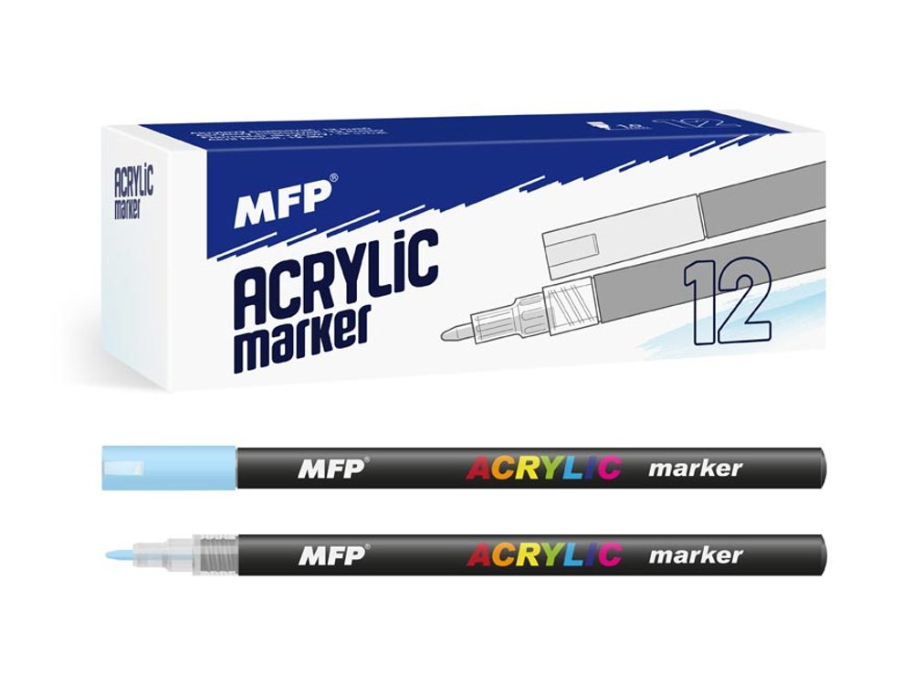 akrylový popisovač 1mm - modrý světlý 6410841 - MFP Paper s.r.o.