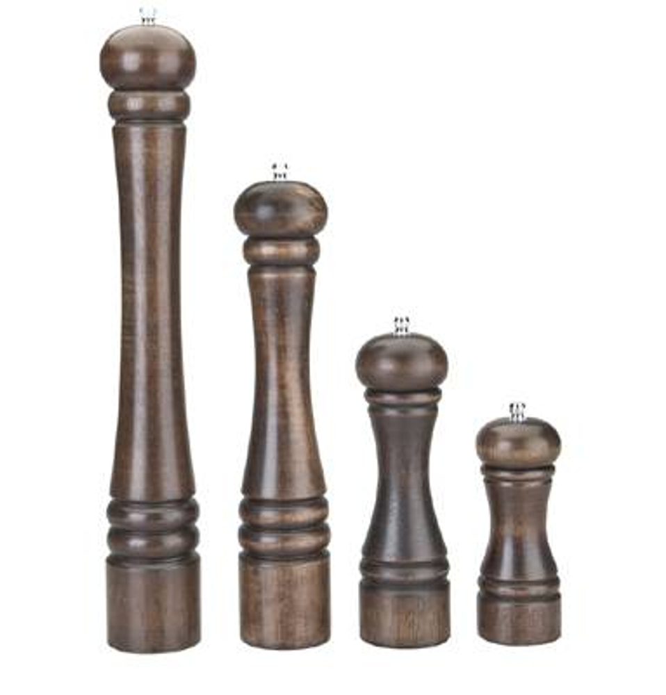 Dřevěný mlýnek na pepř tmavý 20 cm - Ibili