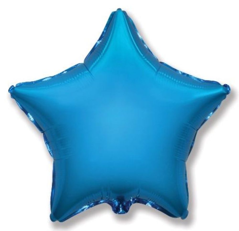 Balón foliový 45 cm Hvězda modrá - FLEXMETAL