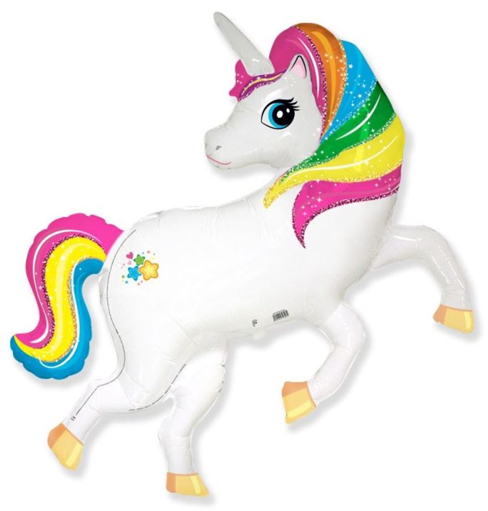 Balón foliový Jednorožec - Unicorn 90 cm - FLEXMETAL
