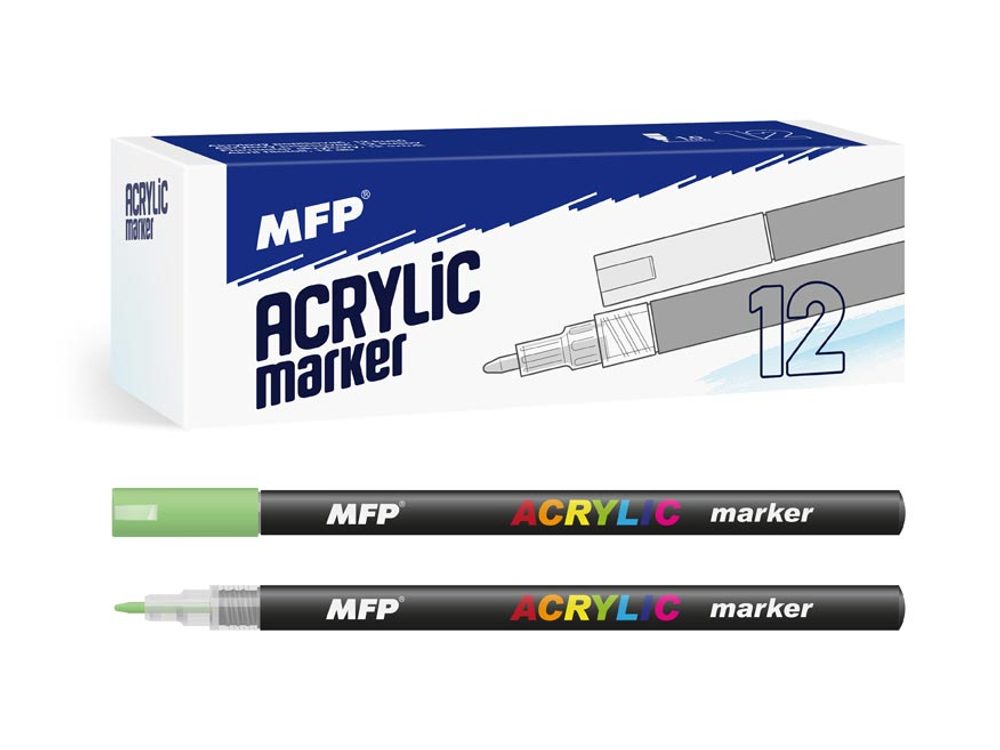 akrylový popisovač 1mm - zelený světlý 6410842 - MFP Paper s.r.o.