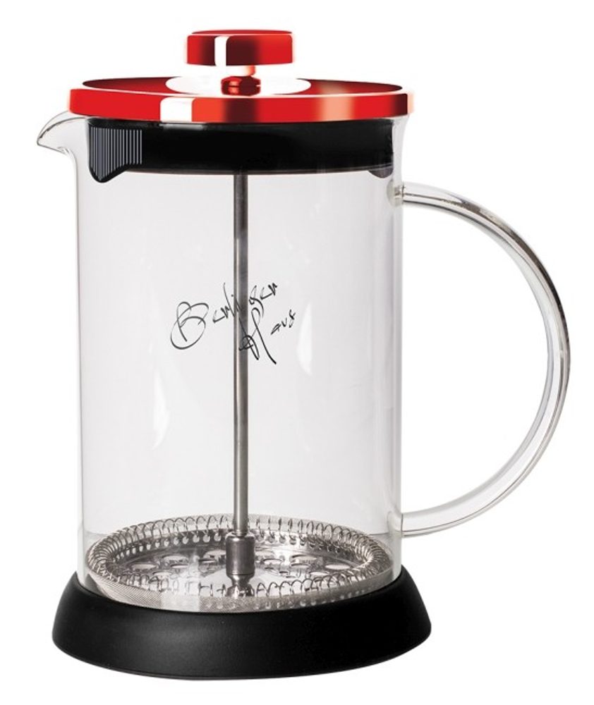 Konvička na čaj a kávu French Press 350 ml Burgundy Metallic Line - BERLINGERHAUS