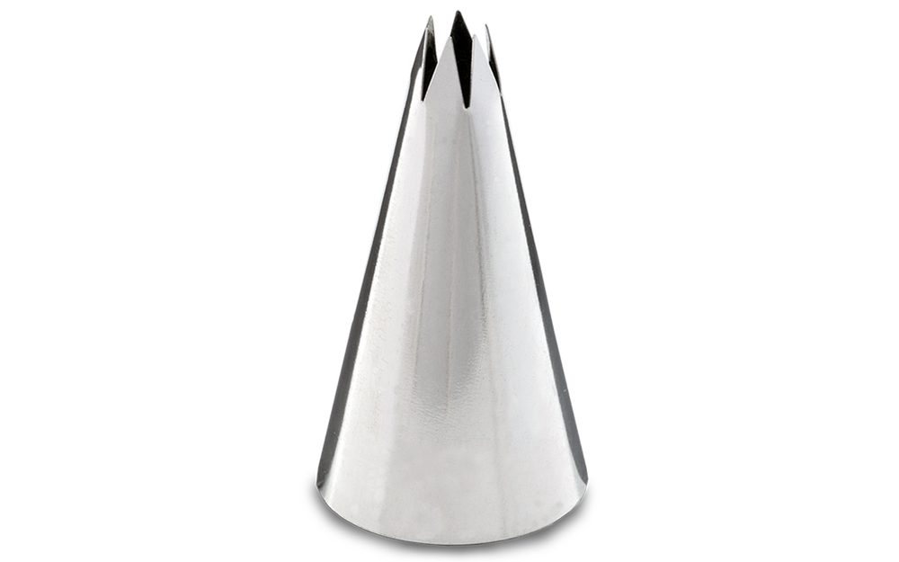 Cukrářská zdobící špička řezaná pr. 6 mm - 6 cípů - Kovovýroba Jeníkov