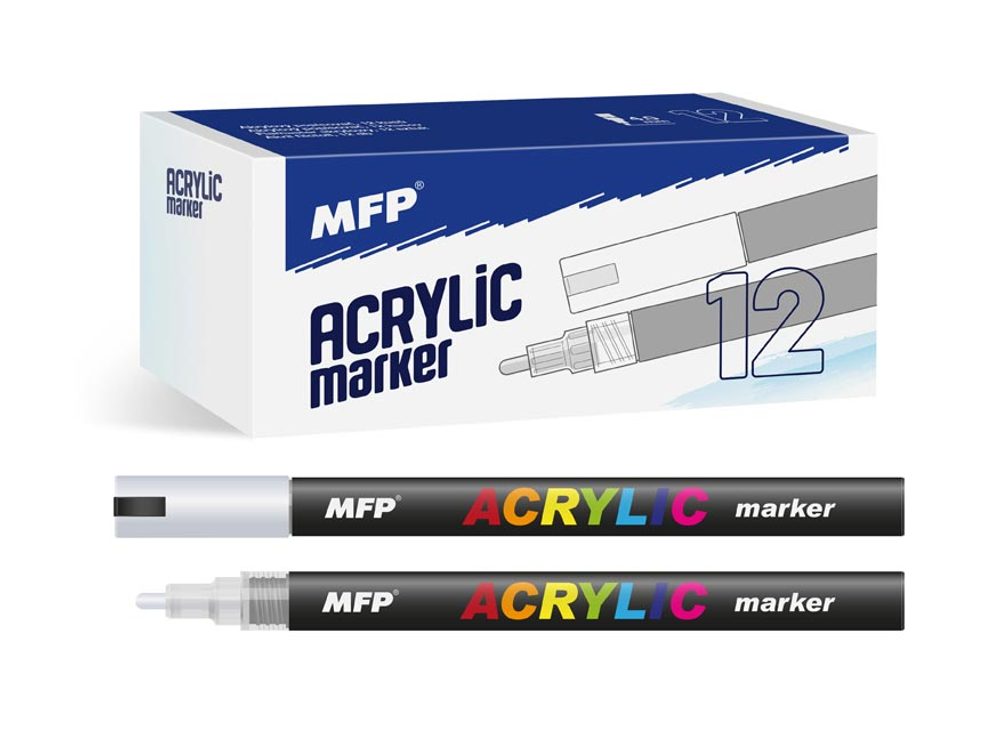 akrylový popisovač 4mm - stříbrný 6410822 - MFP Paper s.r.o.