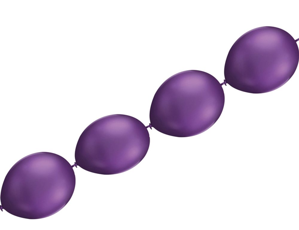 Balónky řetězové purple -