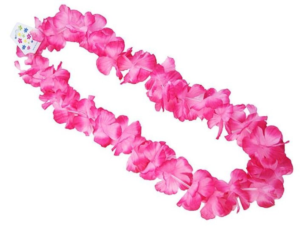 Havajský věnec cca 100 cm - RŮŽOVÝ - Hawaii - PartyDeco