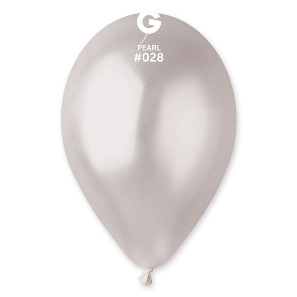 Balonky metalické 100 ks perleťové - průměr 26 cm - SMART