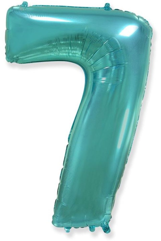 Balón foliový číslice tyrkysová (Tiffany) 115 cm - 7 - FLEXMETAL