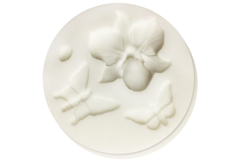Silikonová formička Orchid & Insect - orchidej a motýlky - FPC Sugarcraft
