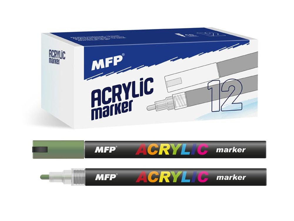 akrylový popisovač 4mm - zelený tmavý 6410830 - MFP Paper s.r.o.
