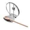 Stainless steel cooker + lid stand