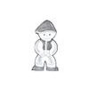 Cookie Cutter - Boy in Traditional Attire 110 x 60 mm