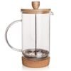 Glass/stainless steel/bamboo coffee pot CORK 1 l