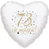73. narozeniny balónek srdce