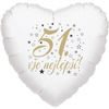 51. narozeniny balónek srdce