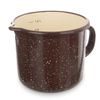 Brown Enamel Mug with Spout, 12 cm